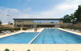 Picture of how David Lloyd, Harlow could look. Featuring: Outdoor swimming pool.